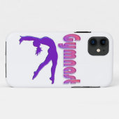 Gymnast Power Tumbling Paars Metallic Case-Mate iPhone Case (Achterkant (horizontaal))