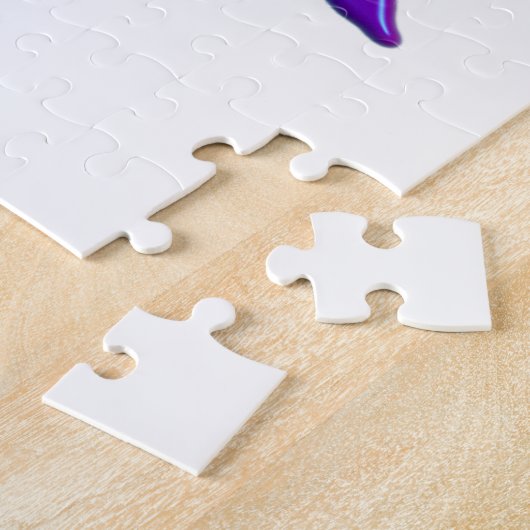 Gymnast Power Tumbling Paars Metallic Legpuzzel (Zijkant)