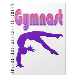 Gymnast Power Tumbling Paars Metallic Notitieboek