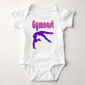 Gymnast Power Tumbling Paars Metallic Romper (Voorkant)