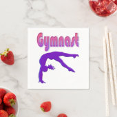 Gymnast Power Tumbling Paars Metallic Servet (Insitu)