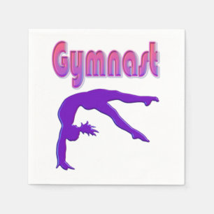 Gymnast Power Tumbling Paars Metallic Servet