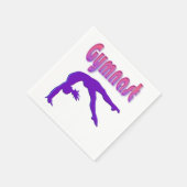 Gymnast Power Tumbling Paars Metallic Servet (Hoek)