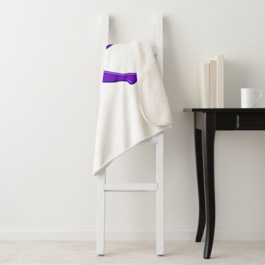 Gymnast Power Tumbling Paars Metallic Sherpa Deken (In situ)