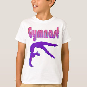 Gymnast Power Tumbling Paars Metallic T-shirt