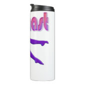 Gymnast Power Tumbling Paars Metallic Thermosbeker (Geroteerd rechts)