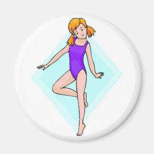 Gymnast Print Magneet