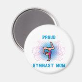 Gymnast Proud Mam Magneet (Voorkant / Achterkant)