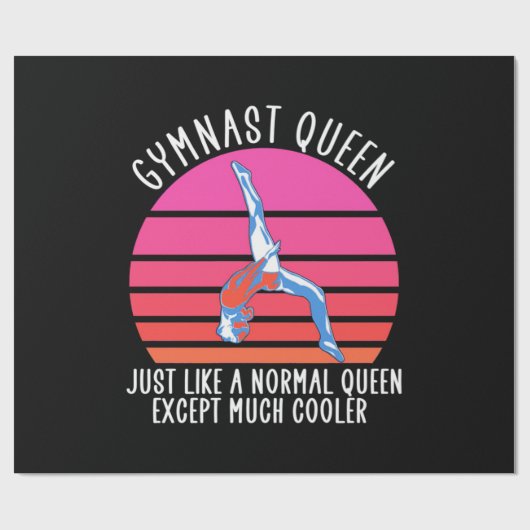Gymnast Queen Cadeaupapier (Vlak)