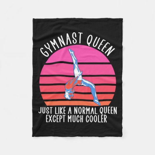 Gymnast Queen Fleece Deken (Voorkant)