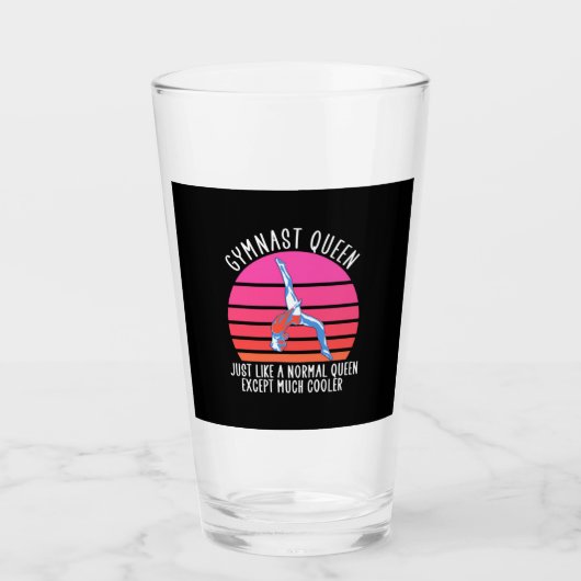 Gymnast Queen Glas (Voorkant)