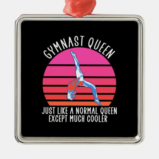 Gymnast Queen Metalen Ornament (Voorkant)