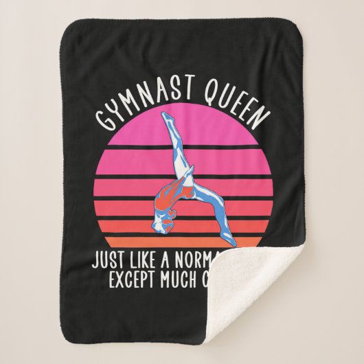 Gymnast Queen Sherpa Deken (Voorkant)