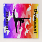 Gymnast Rainbow Camouflage Legpuzzel (Horizontaal)