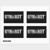 GYMNAST Rechthoek Sticker (Vel)