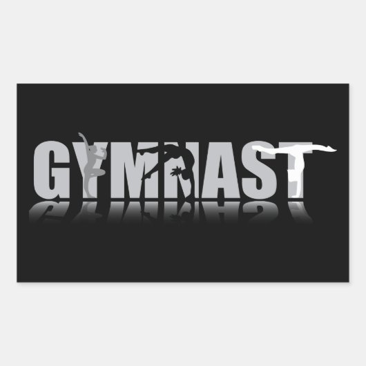 GYMNAST Rechthoek Sticker (Voorkant)