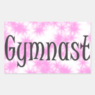 Gymnast Rechthoekige Sticker