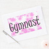 Gymnast Rechthoekige Sticker (Envelop)