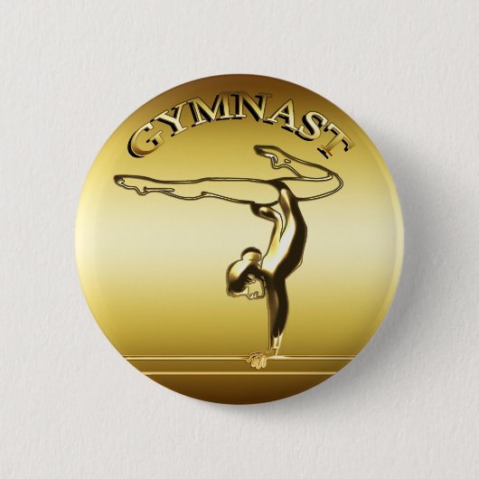 GYMNAST RONDE BUTTON 5,7 CM (Voorkant)