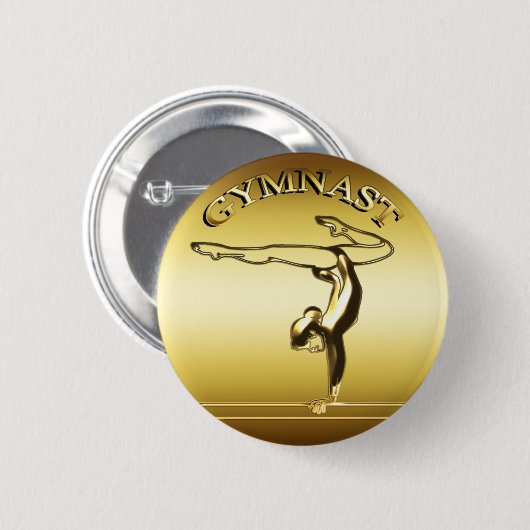 GYMNAST RONDE BUTTON 5,7 CM (Voorkant /achterkant)