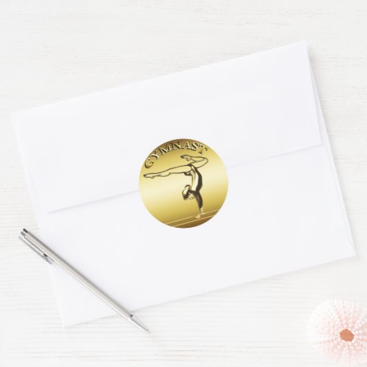 GYMNAST RONDE STICKER (Envelop)