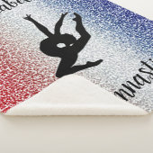 Gymnast Rood, Wit & Blauw Sherpa Deken (3/4)