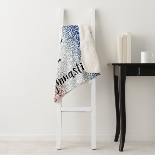 Gymnast Rood, Wit & Blauw Sherpa Deken (In situ)