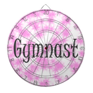 Gymnast Roze en Wit Dartbord