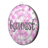 Gymnast Roze en Wit Dartbord (Voorkant Rechts)