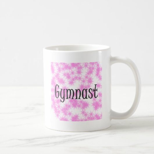 Gymnast Roze en Wit Koffiemok (Rechts)