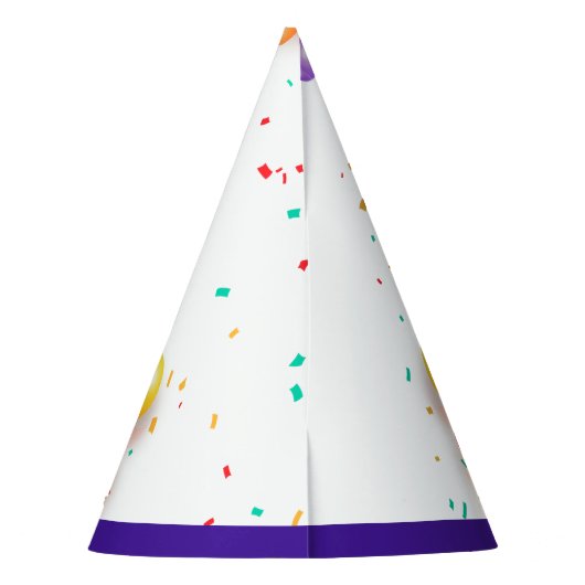 Gymnast schattige kinderen verjaarfeest met kleurr feesthoedjes (Achterkant)