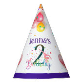 Gymnast schattige kinderen verjaarfeest met kleurr feesthoedjes (Voorkant)