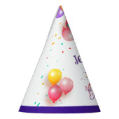 Gymnast schattige kinderen verjaarfeest met kleurr feesthoedjes (Links)