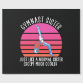 Gymnast Sister Cadeaupapier (Vlak)