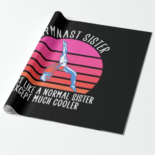 Gymnast Sister Cadeaupapier (Uitgerold)