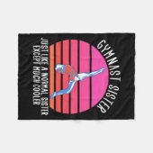 Gymnast Sister Fleece Deken (Voorkant (Horizontaal))