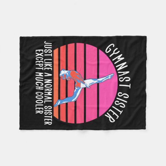 Gymnast Sister Fleece Deken (Voorkant (Horizontaal))