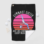 Gymnast Sister Golfhanddoek (Insitu)