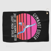 Gymnast Sister Golfhanddoek (Horizontaal)