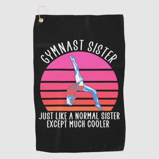 Gymnast Sister Golfhanddoek (Voorkant)