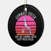 Gymnast Sister Keramisch Ornament (Links)