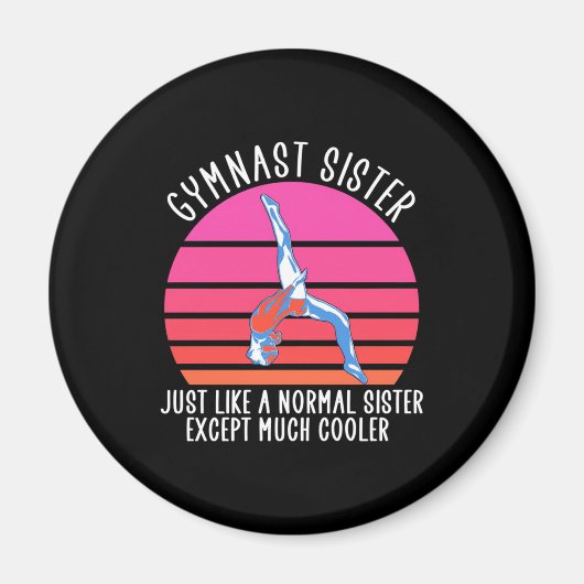 Gymnast Sister Magneet (Voorkant)