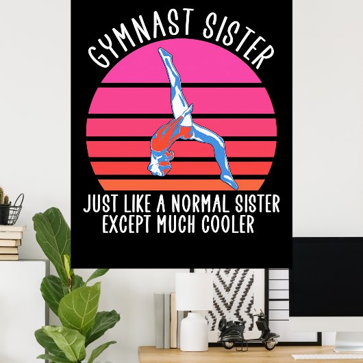Gymnast Sister Poster (Thuiskantoor)