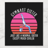 Gymnast Sister Wijn Etiket (Enkel label)