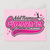 Gymnast Split Leap Gymnastiek op maat Briefkaart (Voorkant)