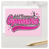 Gymnast Split Leap Gymnastiek op maat Briefkaart