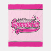 Gymnast Split Leap Gymnastiek op maat Fleece Deken (Voorkant)