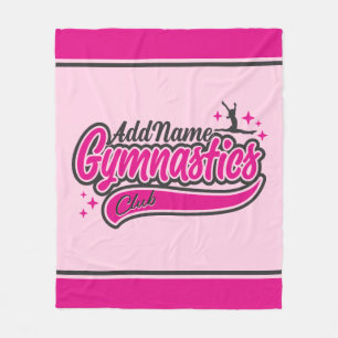 Gymnast Split Leap Gymnastiek op maat Fleece Deken