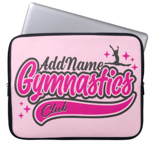 Gymnast Split Leap Gymnastiek op maat Laptop Sleeve