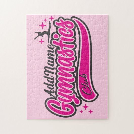 Gymnast Split Leap Gymnastiek op maat Legpuzzel (Verticaal)